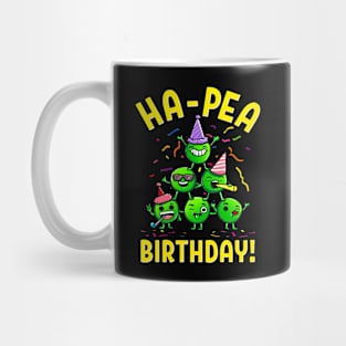 Ha Pea Birthday Party with Peas Funny Happy Birthday Gift Mug